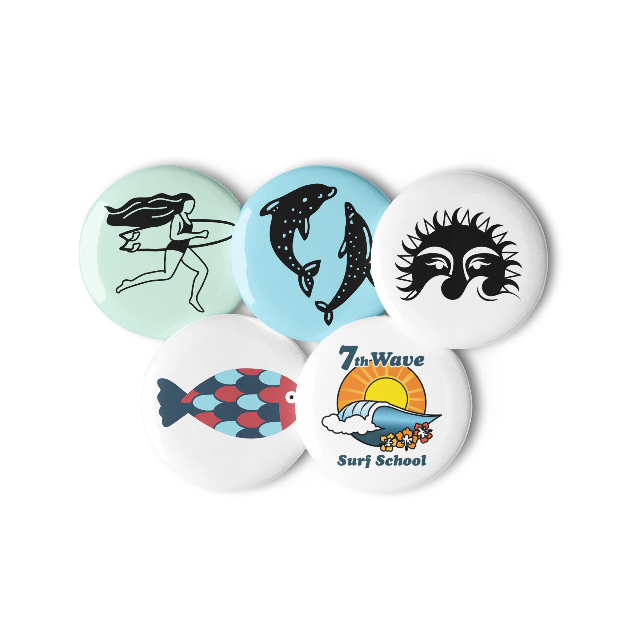 Set of pin buttons - Image 2